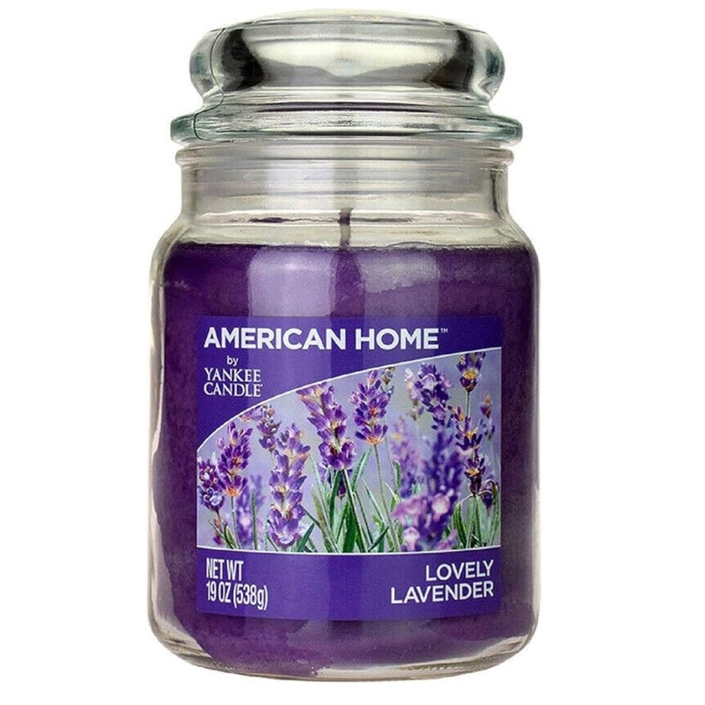 American Home by Yankee Candle Lovely Lavender Large 19 OZ. Jar Candle~NEW!